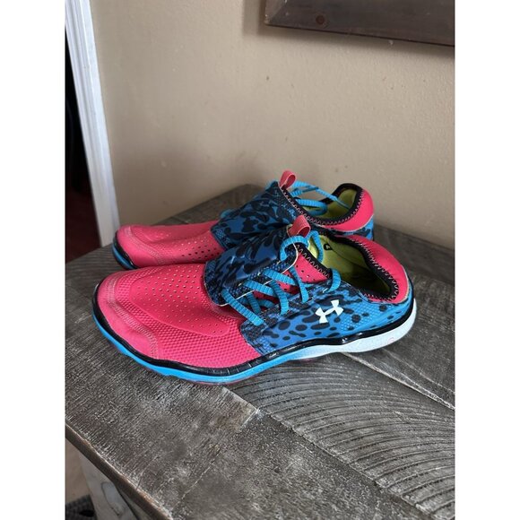 Under Armour Womens Micro G Toxic Six Multicolor Running Shoe Sz 9 - Picture 1 of 5